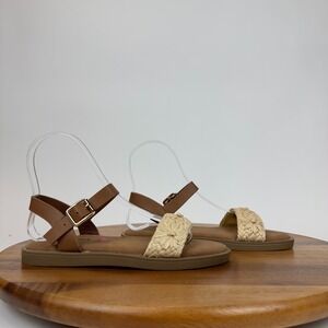 New NWOB‎ Girls Big Kids Steve Madden Thea Brown Strappy Sandals Size 2 Y